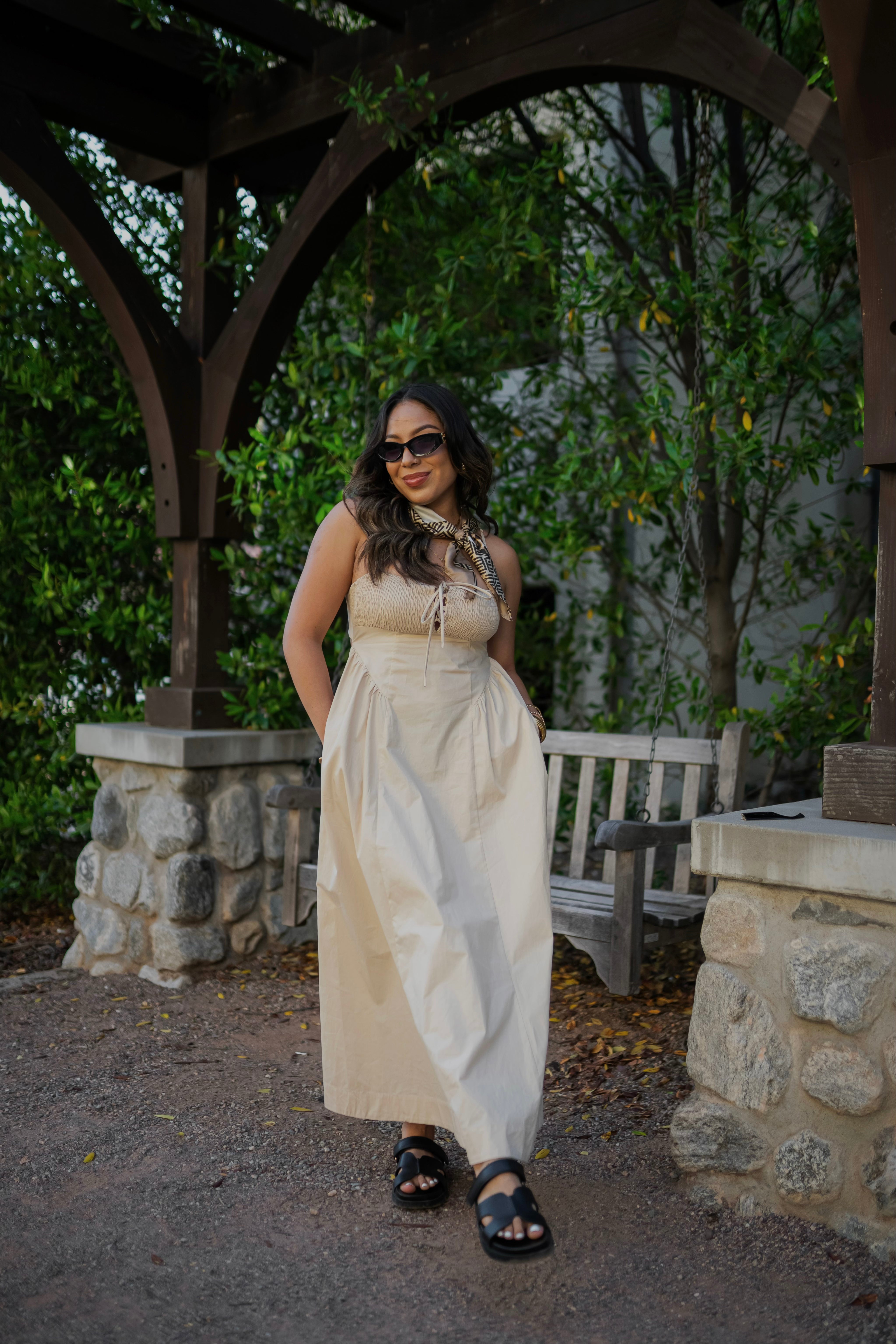 Out of Office Maxi Dress- Cream